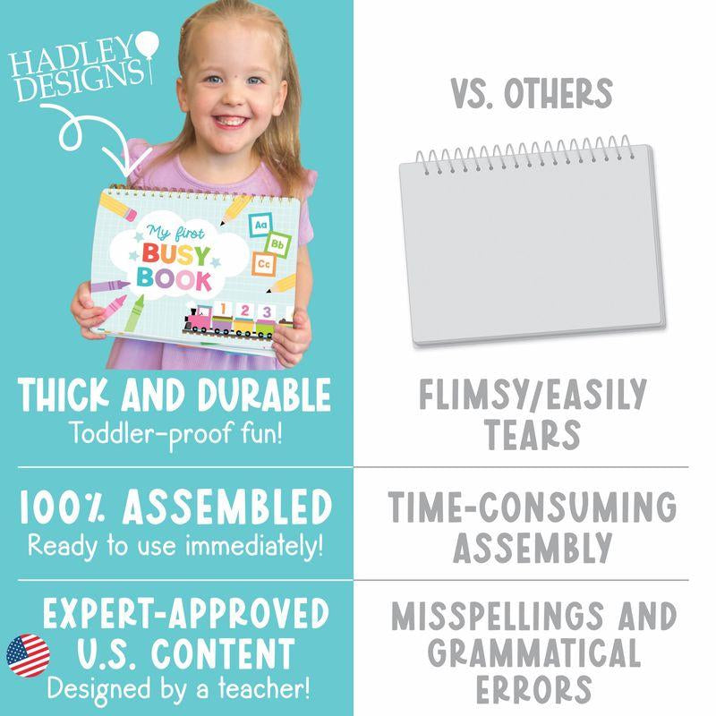 Engaging Busy Book for Toddlers & Preschoolers: Fun Learning Activities for Ages 3-7!