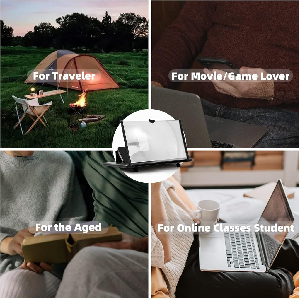 Experience Movies and Gaming Like Never Before with the 14" HD 3D Screen Magnifier for Your Smartphone