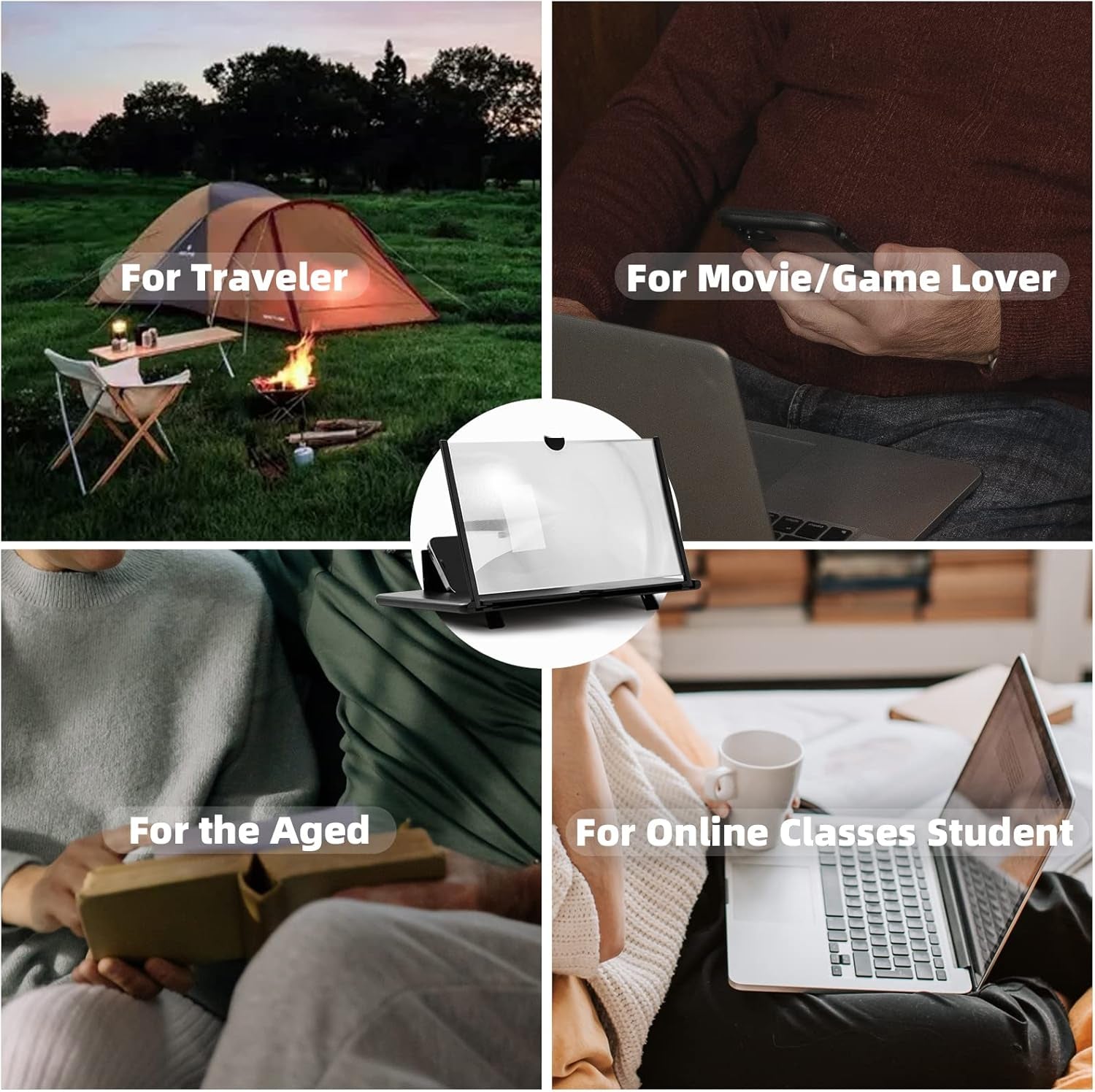 Experience Movies and Gaming Like Never Before with the 14" HD 3D Screen Magnifier for Your Smartphone