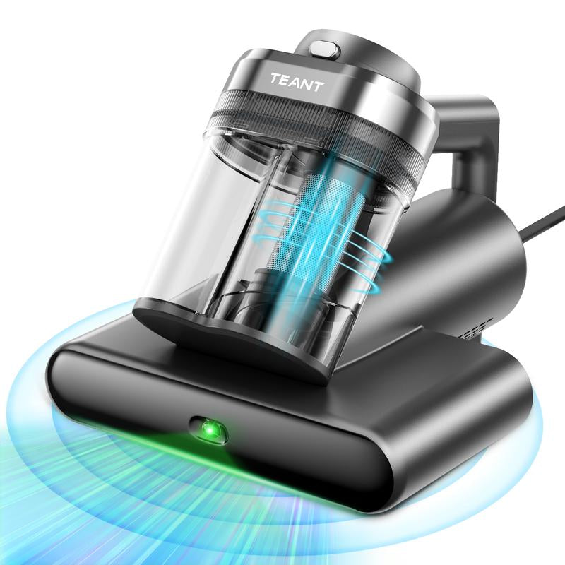 Teant Mattress Vacuum Cleaner - Powerful 2-Speed with UV-C Light, Dust Detection & HEPA Filter for Ultimate Cleanliness