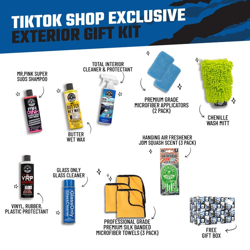 Unlock Ultimate Car Care with Chemical Guys Exclusive TikTok Bundles – Limited Edition Kits Featuring Wash Essentials, Interior Cleaners, Air Fresheners & More in Premium Gift Packaging!