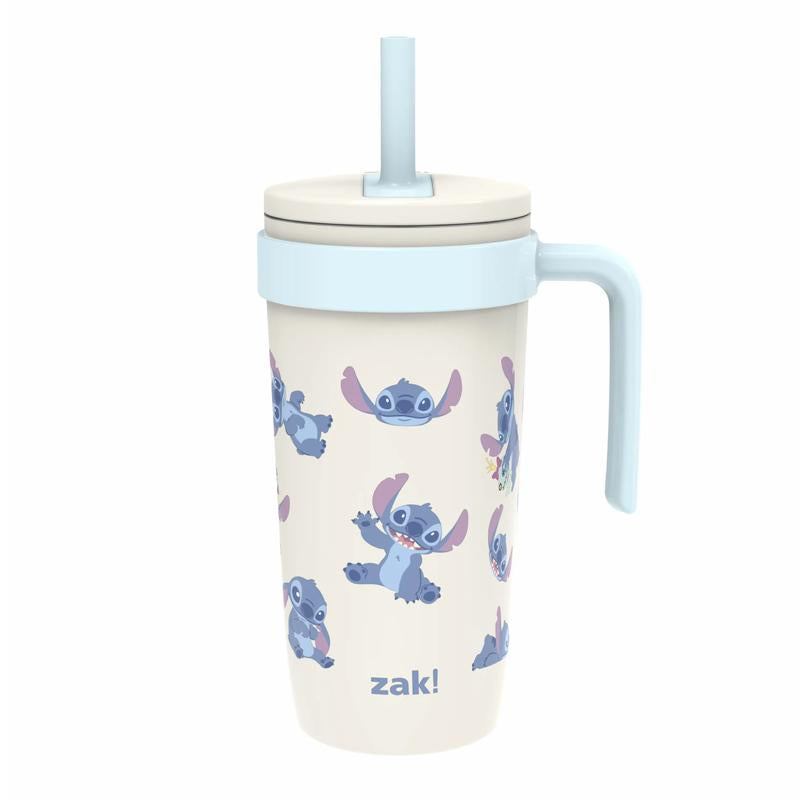Zak Designs Fairway Kids Insulated Stainless Steel Tumbler - Splash-Proof Lid & Silicone Spout for Easy Sipping!