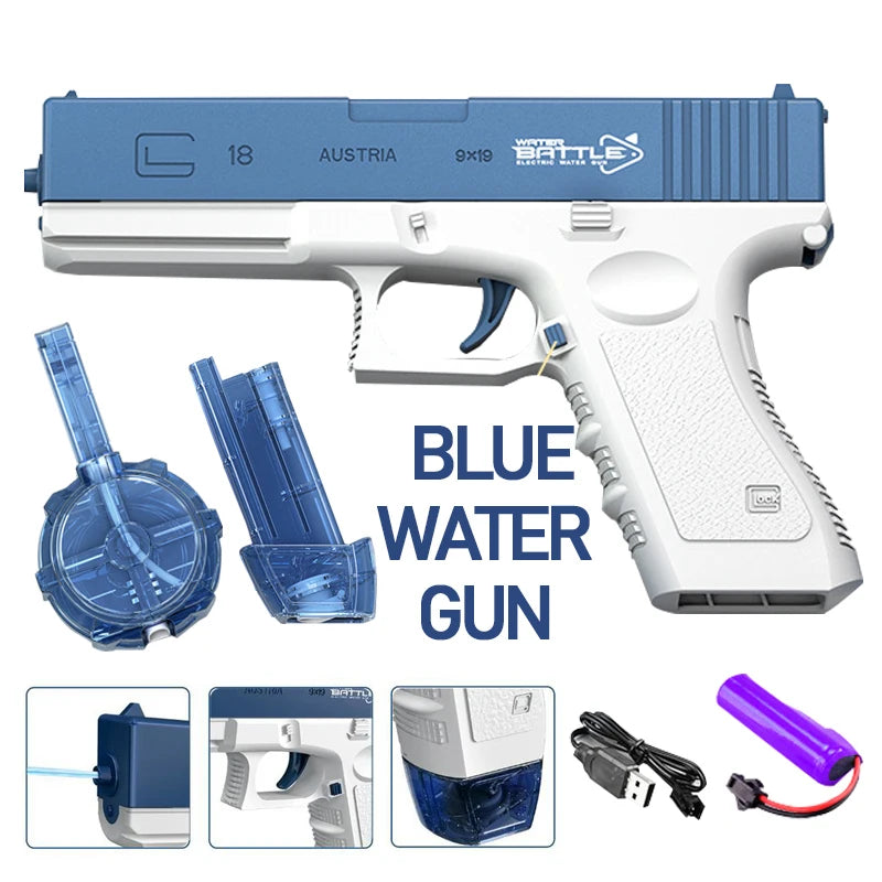 High-Power Electric Water Spray Toy - Ultimate Summer Fun for Kids!