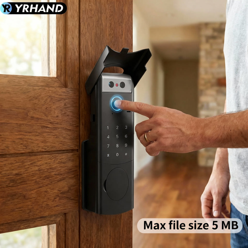 Revolutionary Tuya WiFi 3D Face Recognition Smart Lock - Waterproof, Multi-Access Security for Your Home
