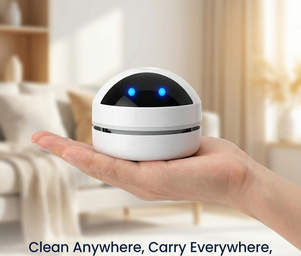 Potente Mini Aspiradora De Mesa Inalámbrica: Limpieza Eficaz y Portátil para Tu Hogar