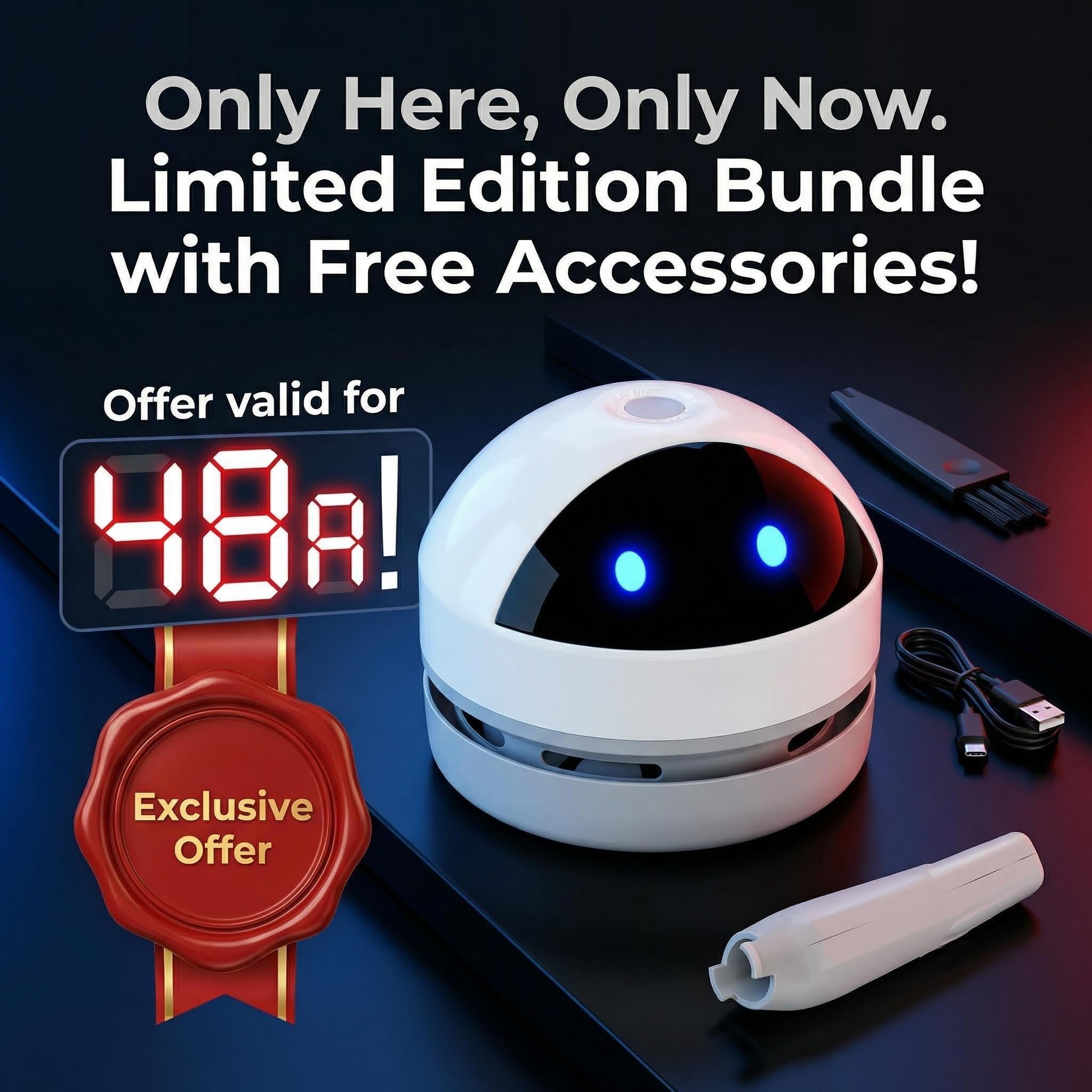 Potente Mini Aspiradora De Mesa Inalámbrica: Limpieza Eficaz y Portátil para Tu Hogar