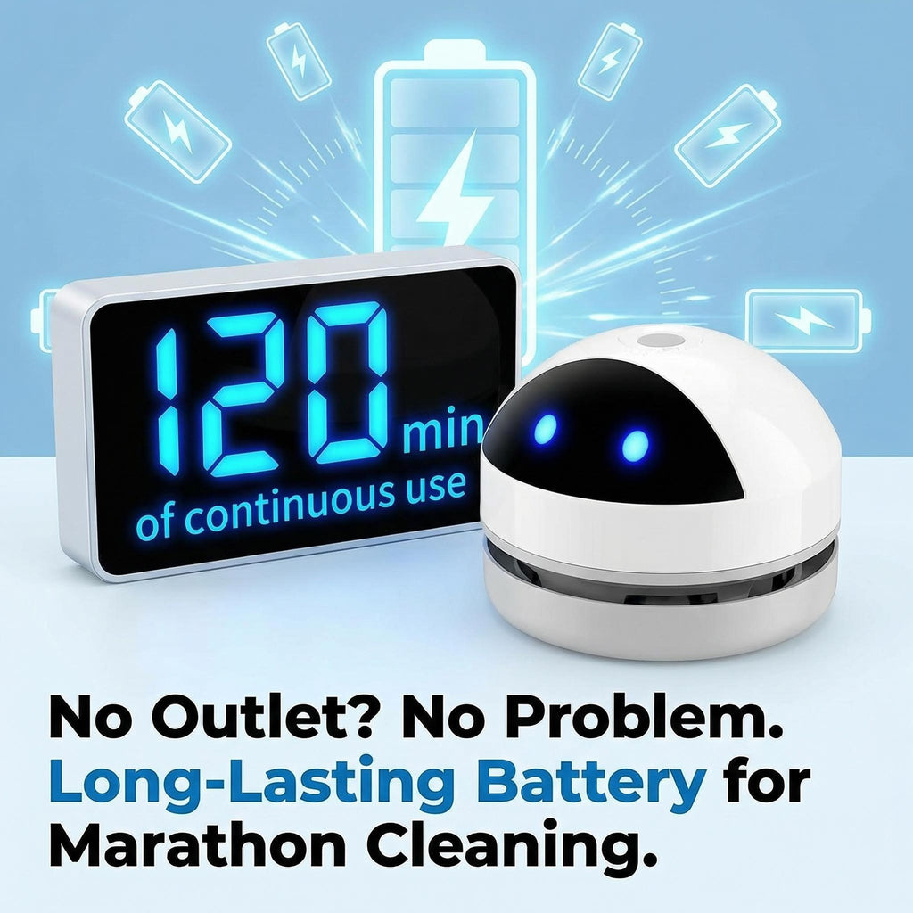 Potente Mini Aspiradora De Mesa Inalámbrica: Limpieza Eficaz y Portátil para Tu Hogar