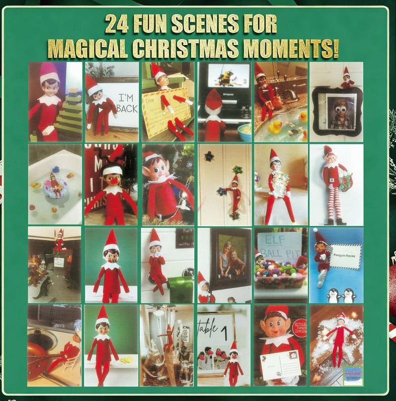 2025 Enchanting Christmas Elf Countdown Kit: 24 Days of Magical Adventures & Festive Decorations