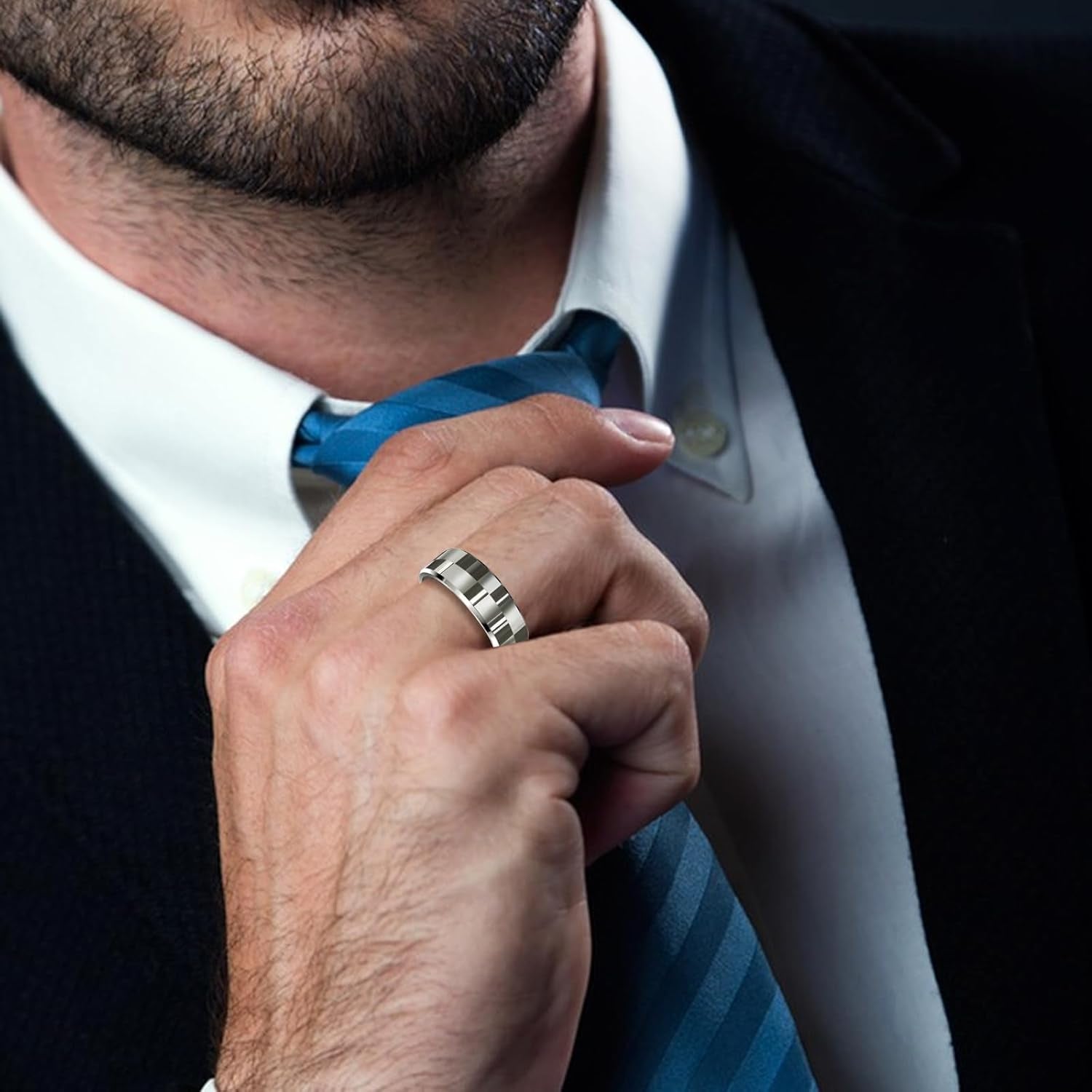 Revolutionary Smart Ring Health Tracker - Your Ultimate Sleep and Fitness Companion in Stylish Silver