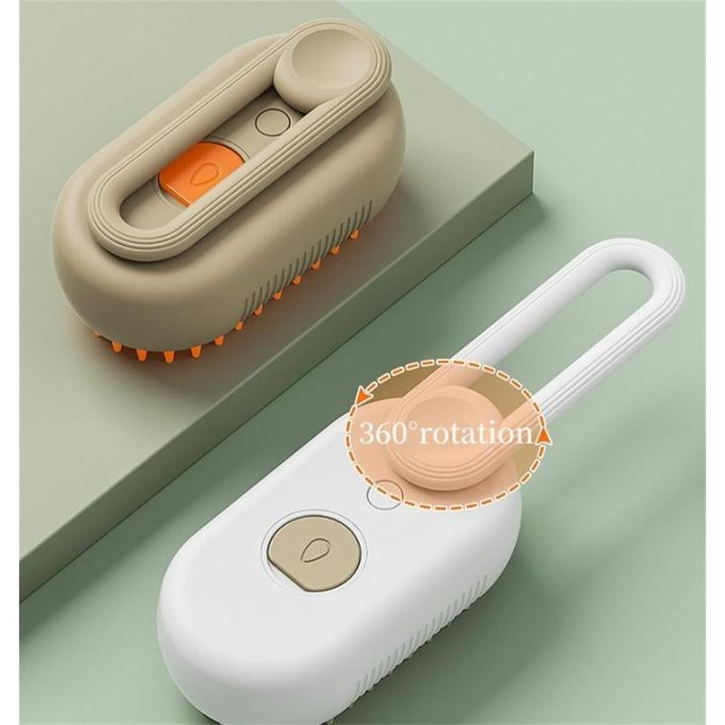 3-in-1 Steam Pet Brush - Advanced Grooming Comb for Dogs & Cats, Effortlessly Remove Fur with Steamy Mist Technology