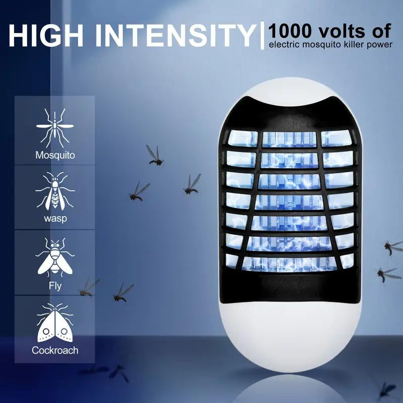 Indoor Electric Bug Zapper Lamp - UV LED Insect Trap for Home, Balcony & Patio - Chemical-Free & Compact Design