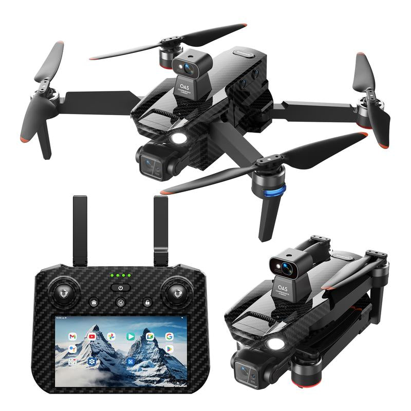 Bingchat AE Pro+ Carbon Fiber Drone - Capture Stunning 4K HD Footage with 3-Axis Gimbal, Obstacle Avoidance, 82-Minute Flight Time & 5 Miles Range!