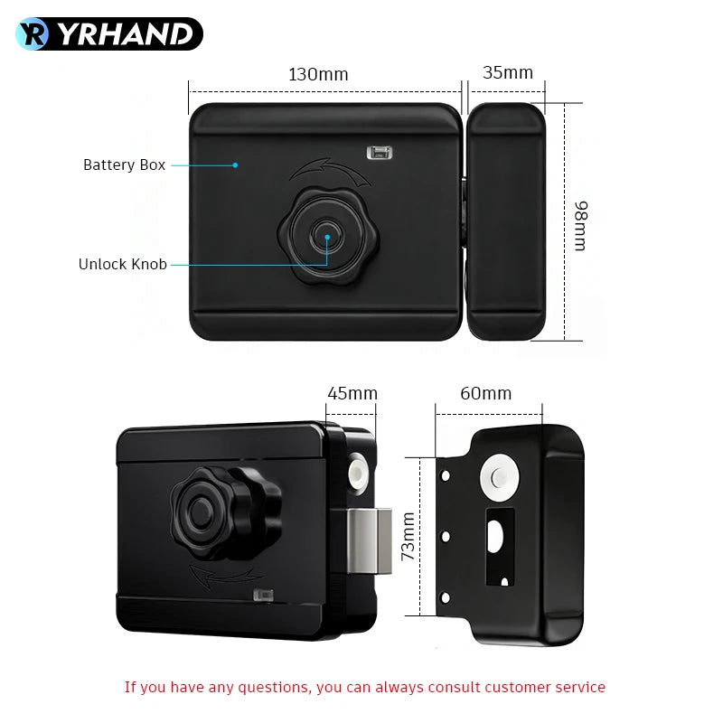 Revolutionary Tuya WiFi 3D Face Recognition Smart Lock - Waterproof, Multi-Access Security for Your Home