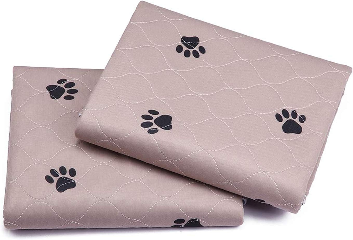 Ultimate Washable Dog Pee Pads with Grooming Gloves - Super Absorbent, Waterproof, and Reusable Training Pads for All Breeds - Large 41"x41" Size (Pack of 2)