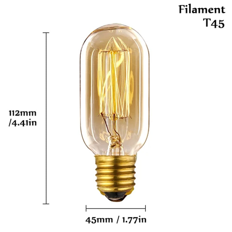 Illuminate Your Space with the Vintage Charm of Edison Bulb E27 220V 40W - ST64 A19 T45 G80 G95 G125 Incandescent Filament Lighting