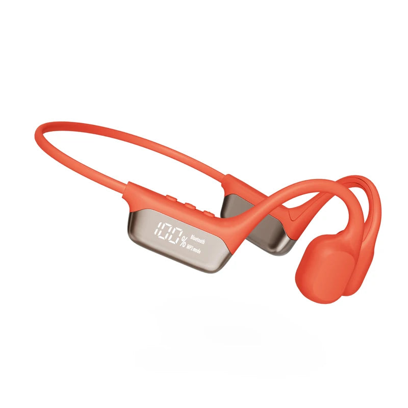 Revolutionary Bone Conduction Bluetooth 5.4 Headphones - Waterproof IPX8, Perfect for Swimming & Sports, Includes 32GB MP3 Player Support