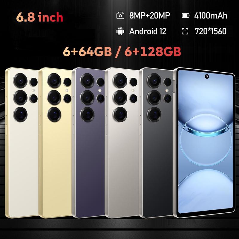 FUFFI 6.8" Smartphone - 128GB ROM, 6GB RAM, Built-In Stylus, 20MP Camera & Long-Lasting 4100mAh Battery, Octa-Core Power!