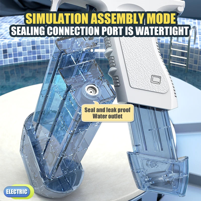 High-Power Electric Water Spray Toy - Ultimate Summer Fun for Kids!