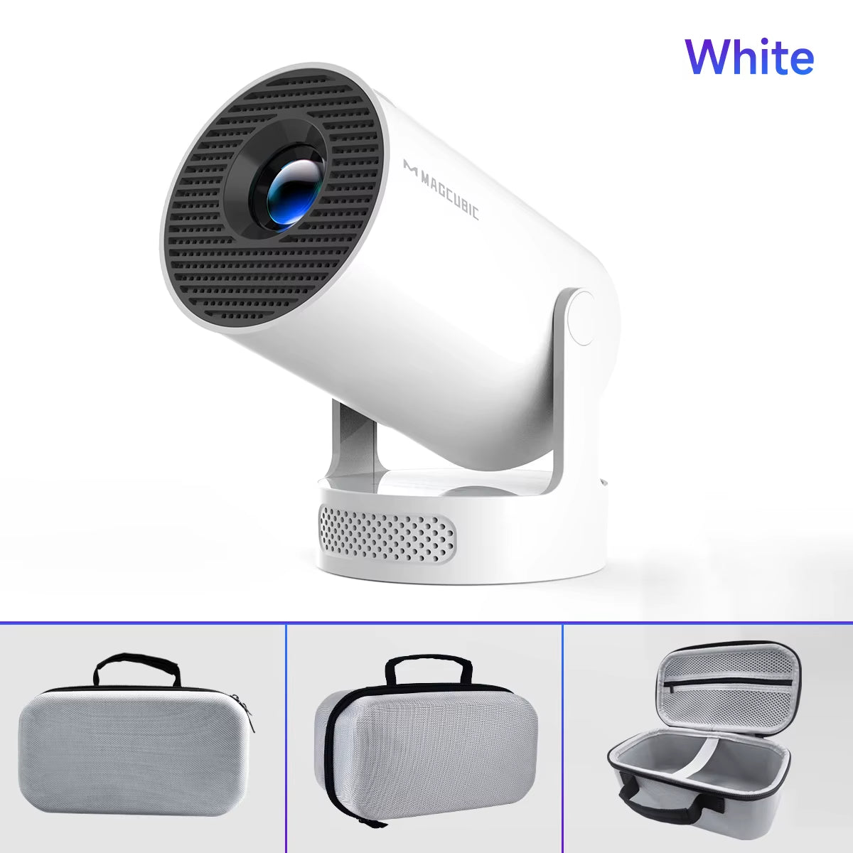 Projector Android 14 8K 1280*720P HY300 Pro + Dual Wifi 290ANSI 180°Flexible BT5.0 Cinema Outdoor Portable Projector