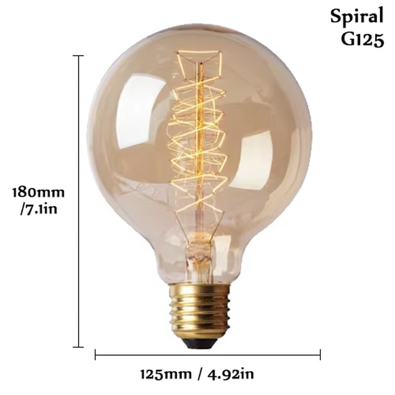 Illuminate Your Space with the Vintage Charm of Edison Bulb E27 220V 40W - ST64 A19 T45 G80 G95 G125 Incandescent Filament Lighting
