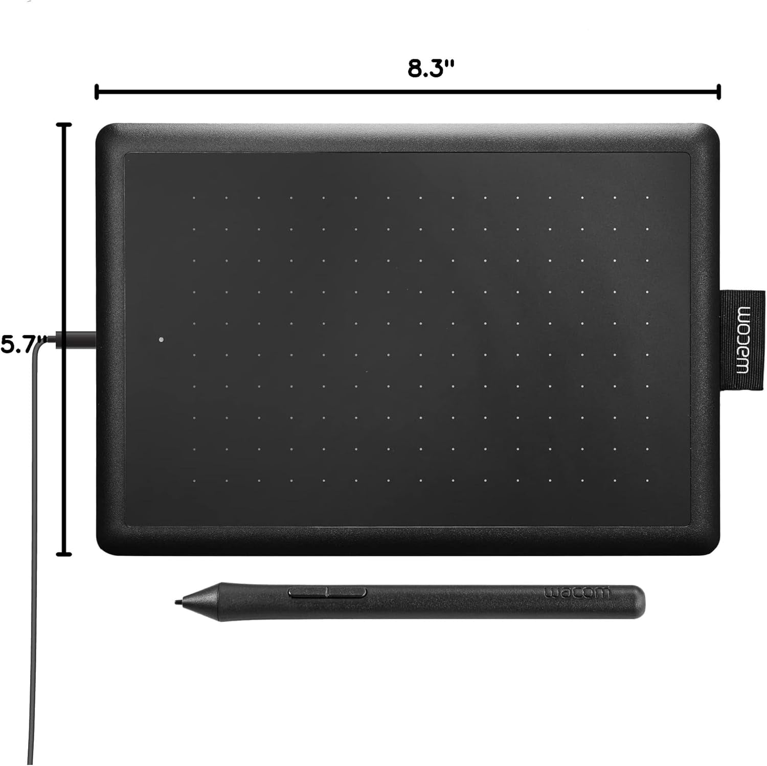 Transform Your Creativity with the One by Wacom Small Graphics Drawing Tablet - Portable 8.3 x 5.7 Inches, Ergonomic 2048 Pressure Sensitive Pen, Compatible with Chromebook, Mac, and Windows