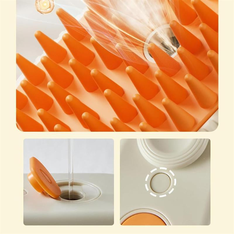 3-in-1 Steam Pet Brush - Advanced Grooming Comb for Dogs & Cats, Effortlessly Remove Fur with Steamy Mist Technology