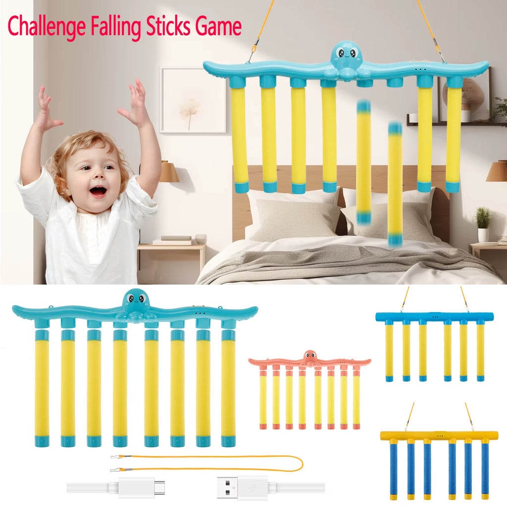 Exciting Challenge Falling Sticks Game - Enhance Hand-Eye Coordination with This Fun and Interactive Toy for Kids and Parents!