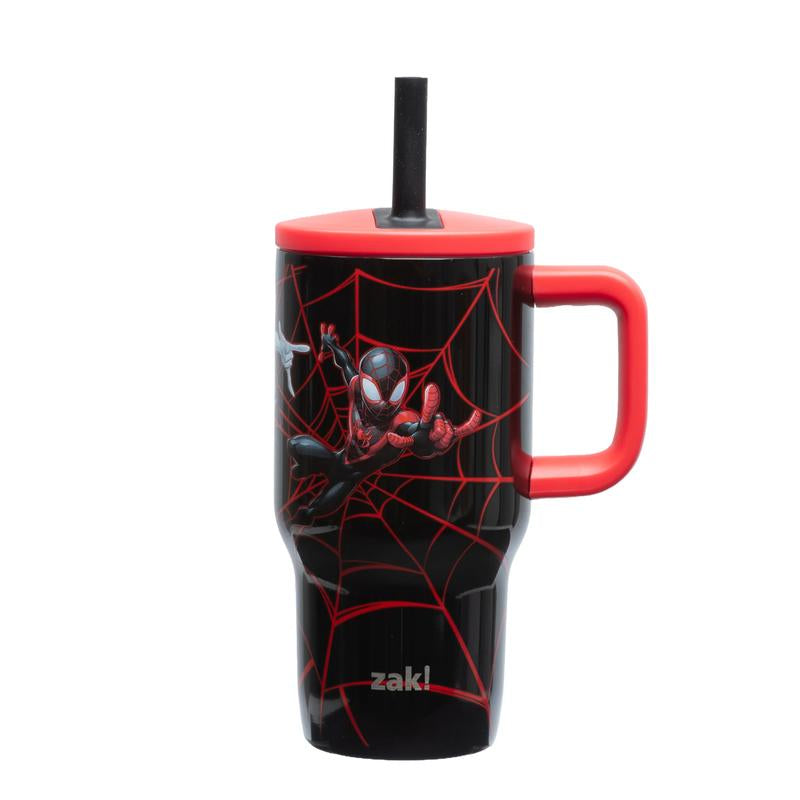 Zak Designs Fairway Kids Insulated Stainless Steel Tumbler - Splash-Proof Lid & Silicone Spout for Easy Sipping!